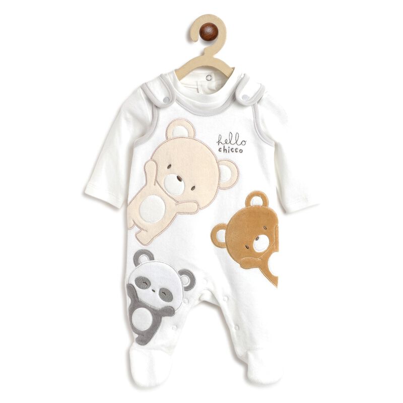 2 PCS Velour  Boysuit + Babysuit image number 0
